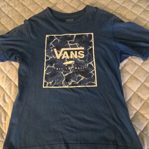 Vans Navy Graphic Logo Tee